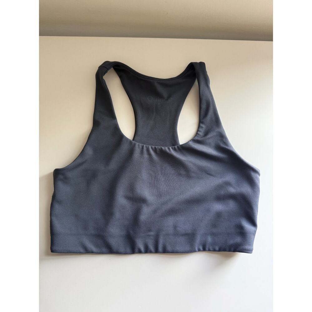 $30 Quince Long line Sports Bra - Small - Blue